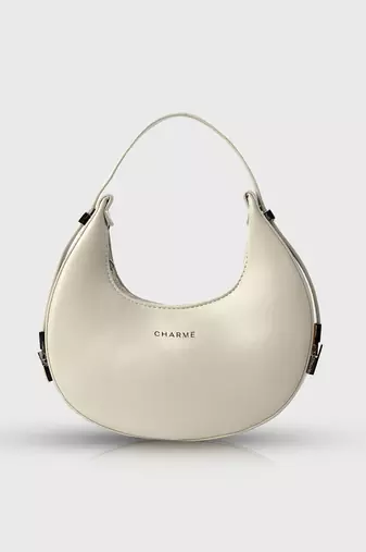 Vanilla half moon shoulder bag