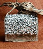 Diamond hinted kasse silver