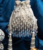 Pristine lattice satchel silver