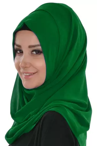 Dark green color full sleeves Handmade Moroccan Kaftan with Sun-proof hijab