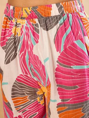 winered women floral print naira-cut co-ord set 6