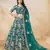 Embroidered Art Silk Lehenga Choli in Turquoise