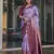 Women'S Lavender Silk Kanjeevaram Saree With Unstitched Blouse Piece