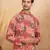Ethnic motifs printed rayon red kurta