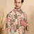 Ethnic motifs printed rayon yellow kurta