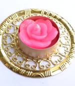 Water Floating Floral Ornate Metallic Centre Wax interchangable and Refill Diwali Diya