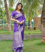  Dola Soft Silk Bandhej Saree&Blouse