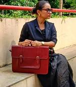 Maroon (burgundy) verde sura laptop bag