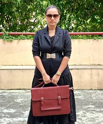 Maroon (burgundy) verde sura laptop bag 5