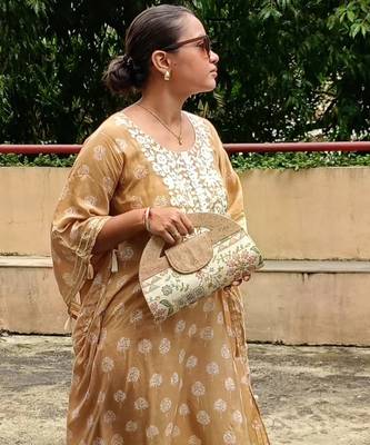 White and cork verde carvi cork handbag bag 3
