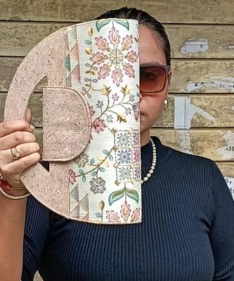 White and cork verde carvi cork handbag bag 5