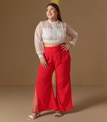Meh-noor coral pink tummy tuck pants