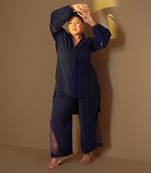 Sahiba navy blue co-ord set