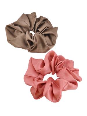 Set of 2 satin hair scrunchies 3