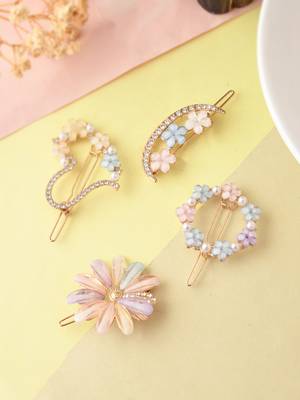 Crystal hair bympit pin(set of 4) 1