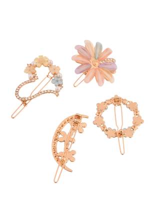 Crystal hair bympit pin(set of 4) 2