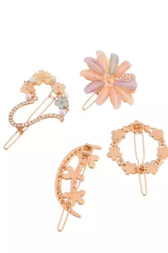 Crystal hair bympit pin(set of 4)