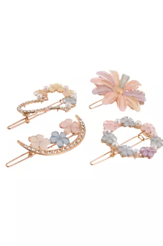Crystal hair bympit pin(set of 4)