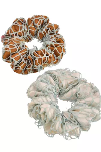 Crochet scrunchies (set of 2)