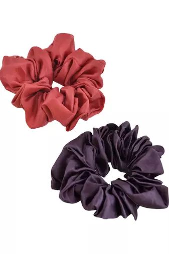 Satin hair scrunchies( set of 3)