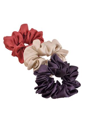 Satin hair scrunchies( set of 3) 3