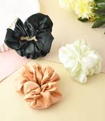 Satin hair scrunchies(set of 3)