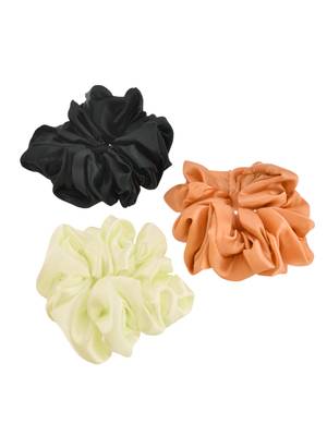 Satin hair scrunchies(set of 3) 2
