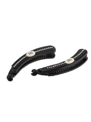 Black crystal banana clip 3