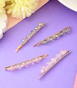 Crystal bobby pins(set of 4)