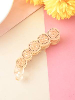 Crystal banana hair clip 1