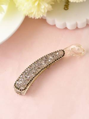 Crystal banana hair claw 1