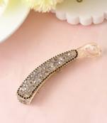 Crystal banana hair claw