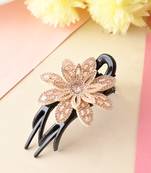 Floral sequins claw clip