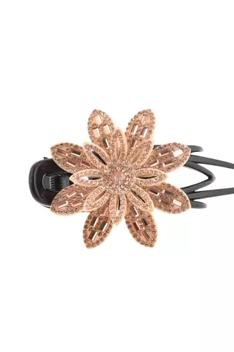 Floral sequins claw clip