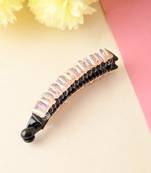 Sequinned banana clutch hairpin