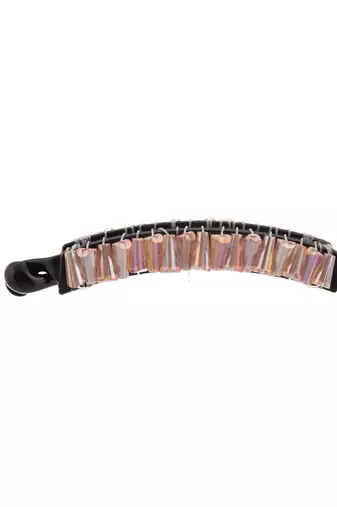 Sequinned banana clutch hairpin