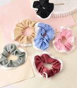 Multicolor hair rubberband (set of 6)