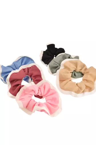 Multicolor hair rubberband (set of 6)