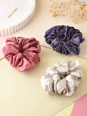 Satin scruchies (set of 3) 1