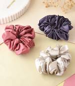 Satin scruchies (set of 3)