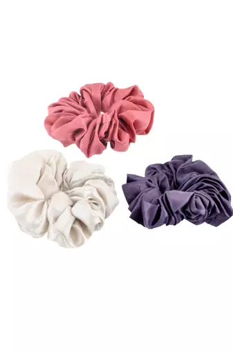 Satin scruchies (set of 3)