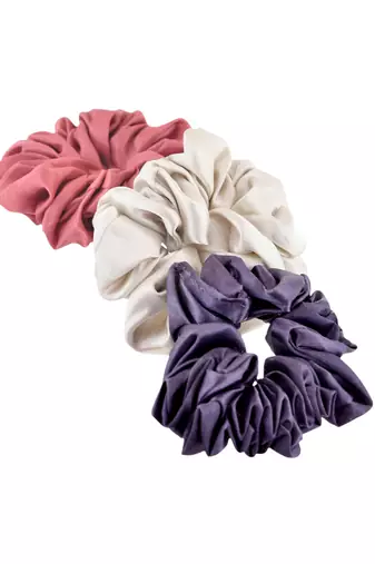 Satin scruchies (set of 3)