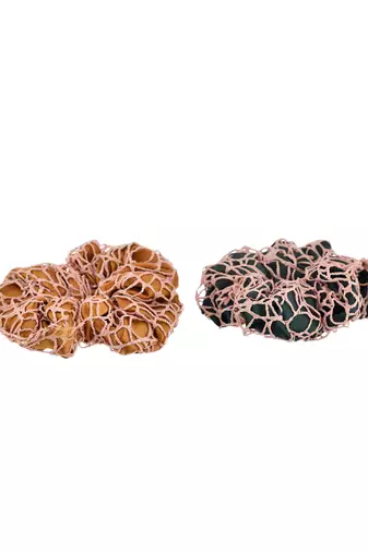 Set of 2 satin crochet scrunchies