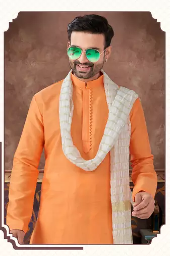 Cross design kurta dhoti set without dupatta