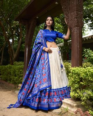 Women's Patola Design Lehenga Choli Set 1