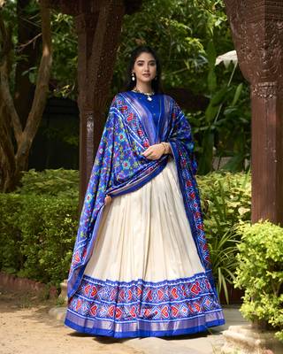Women's Patola Design Lehenga Choli Set 3