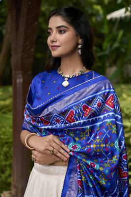 Women's Patola Design Lehenga Choli Set 4