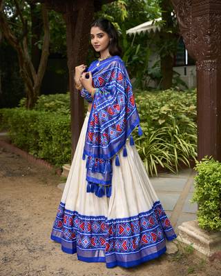 Women's Patola Design Lehenga Choli Set 5
