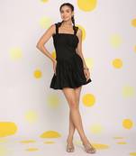 Little black corset fitted short mini dress