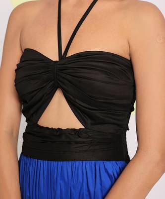 Summer multicolour bust fitted resort wear 100% cotton maxi dress 4